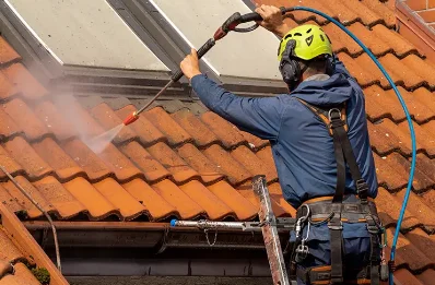 Démoussage et hydrofuge de toiture à Pange